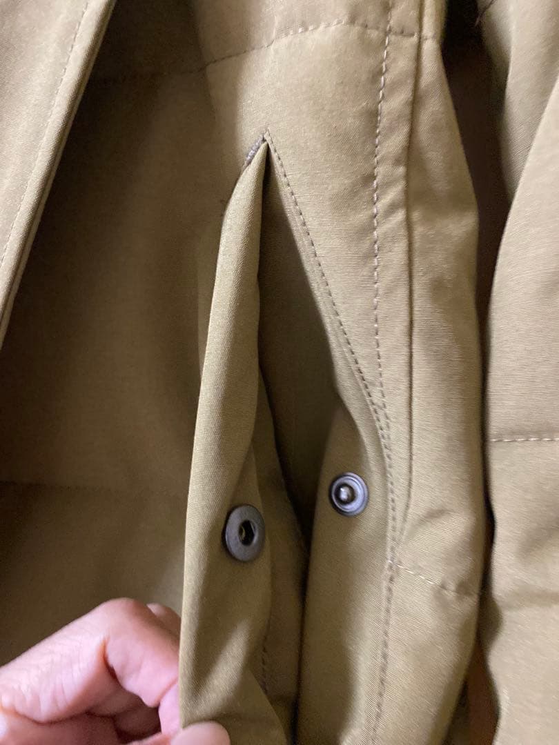 DANTON ダウンジャケット オリーブ キャメル　ベージュ　サイズ34