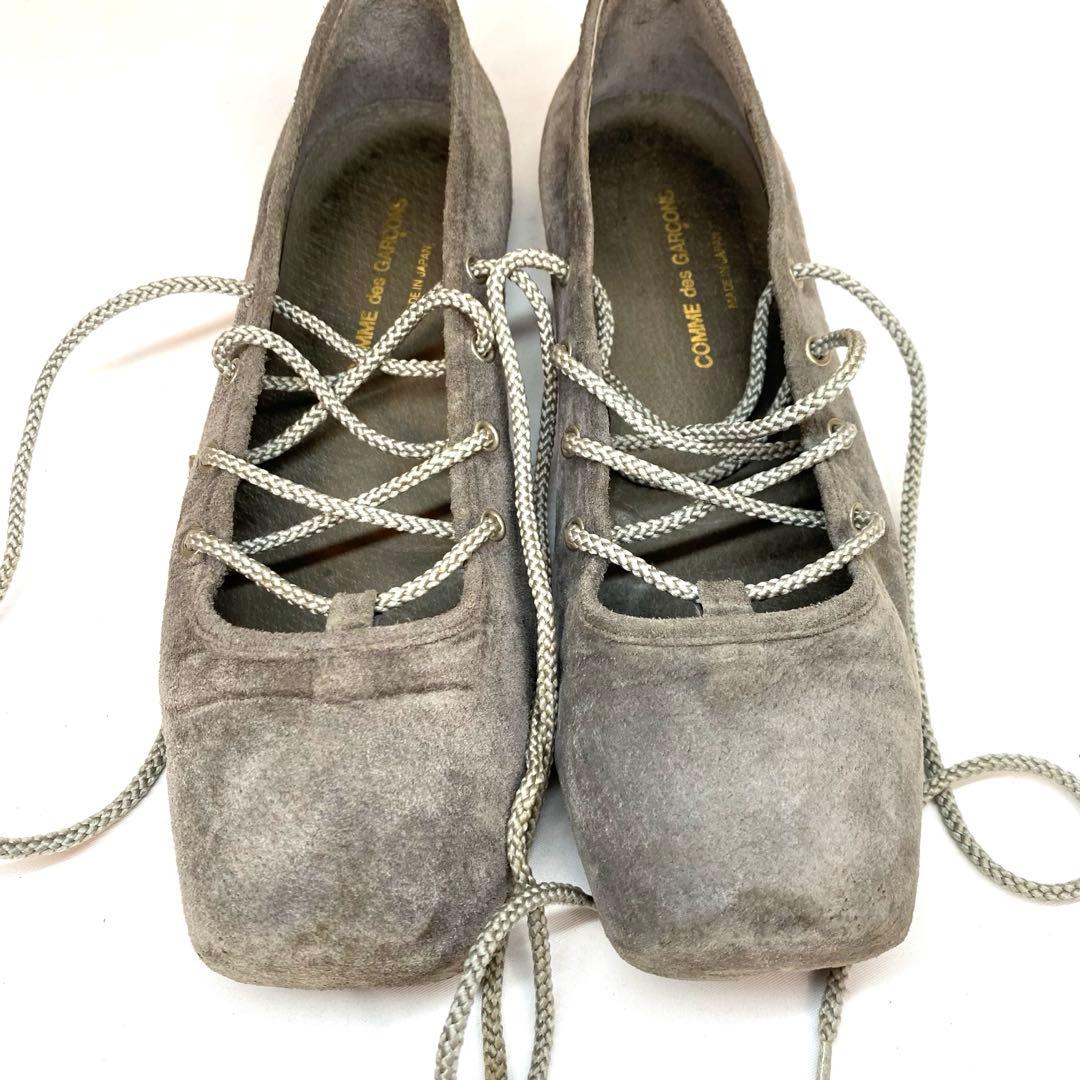 COMME des GARCONS スエードシューズ グレー