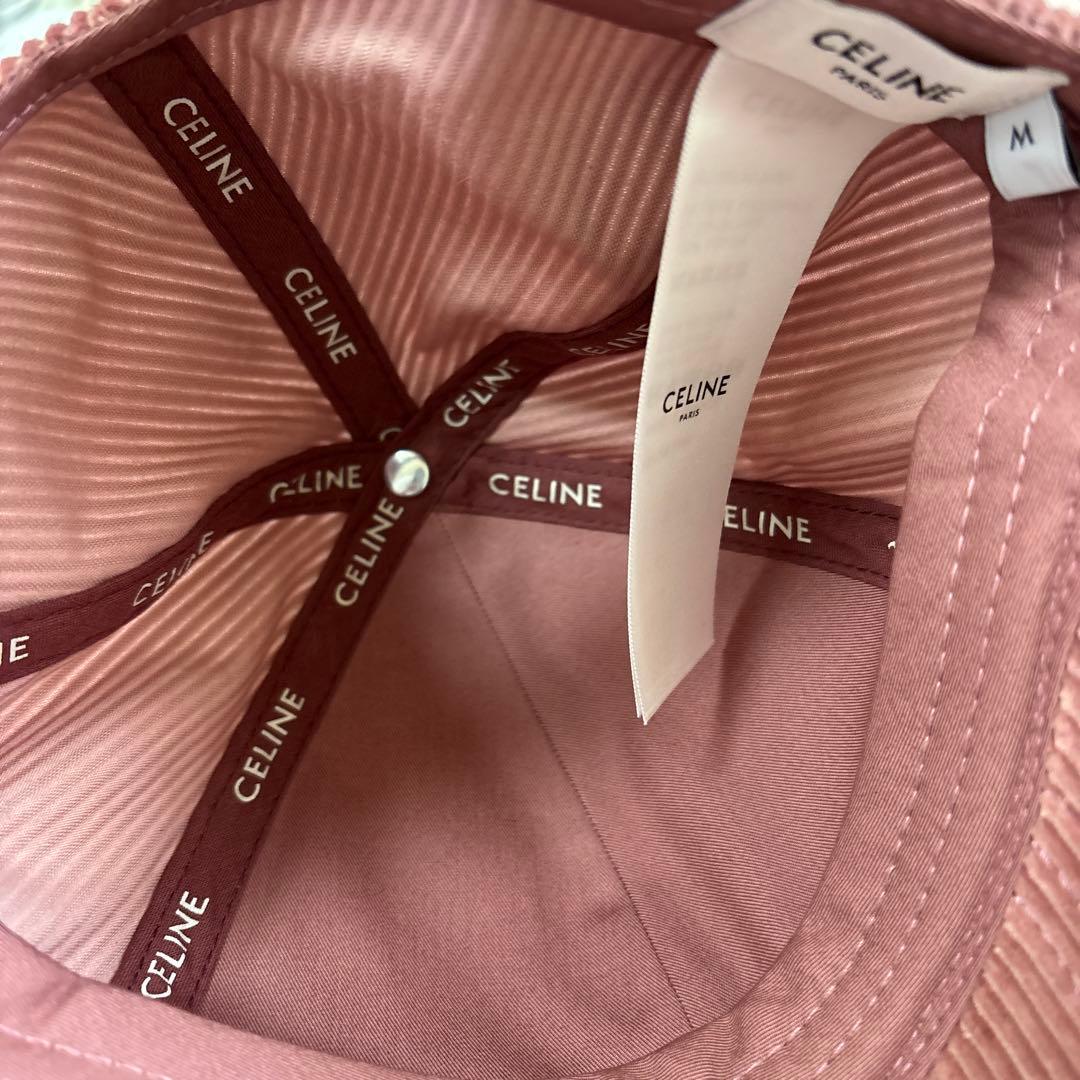 2025セリーヌ トリオンフ キャップ 帽子 ローズプード ピンクM新品未使用