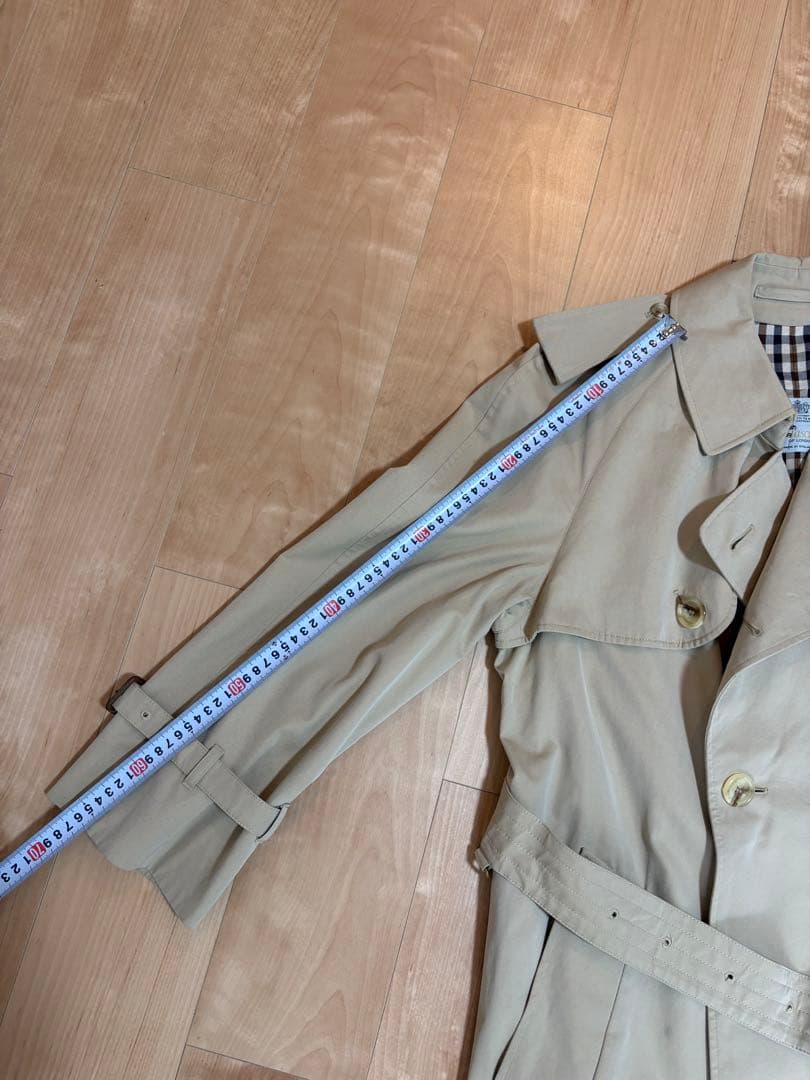 値下げしました‼️アクアスキュータム・トレンチコート(ビンテージ)
