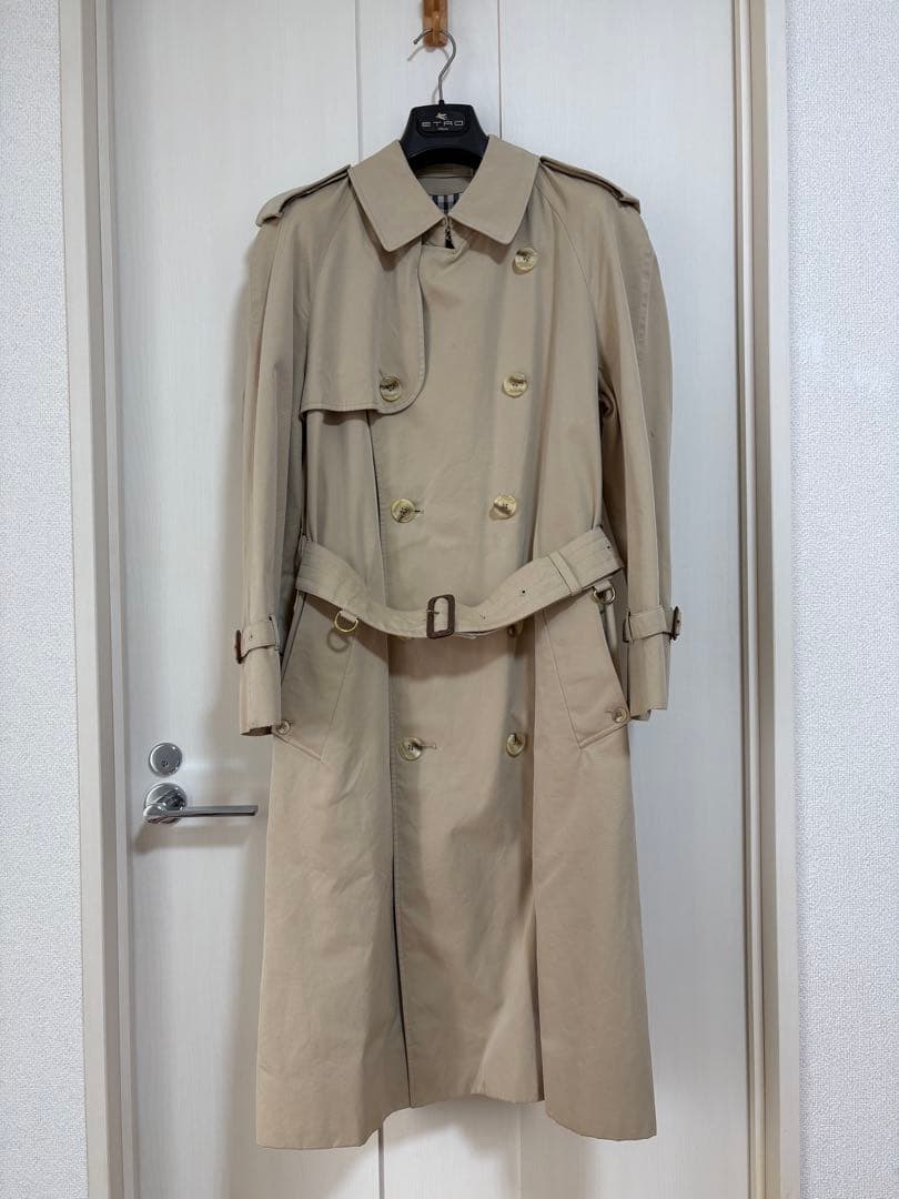 値下げしました‼️アクアスキュータム・トレンチコート(ビンテージ)