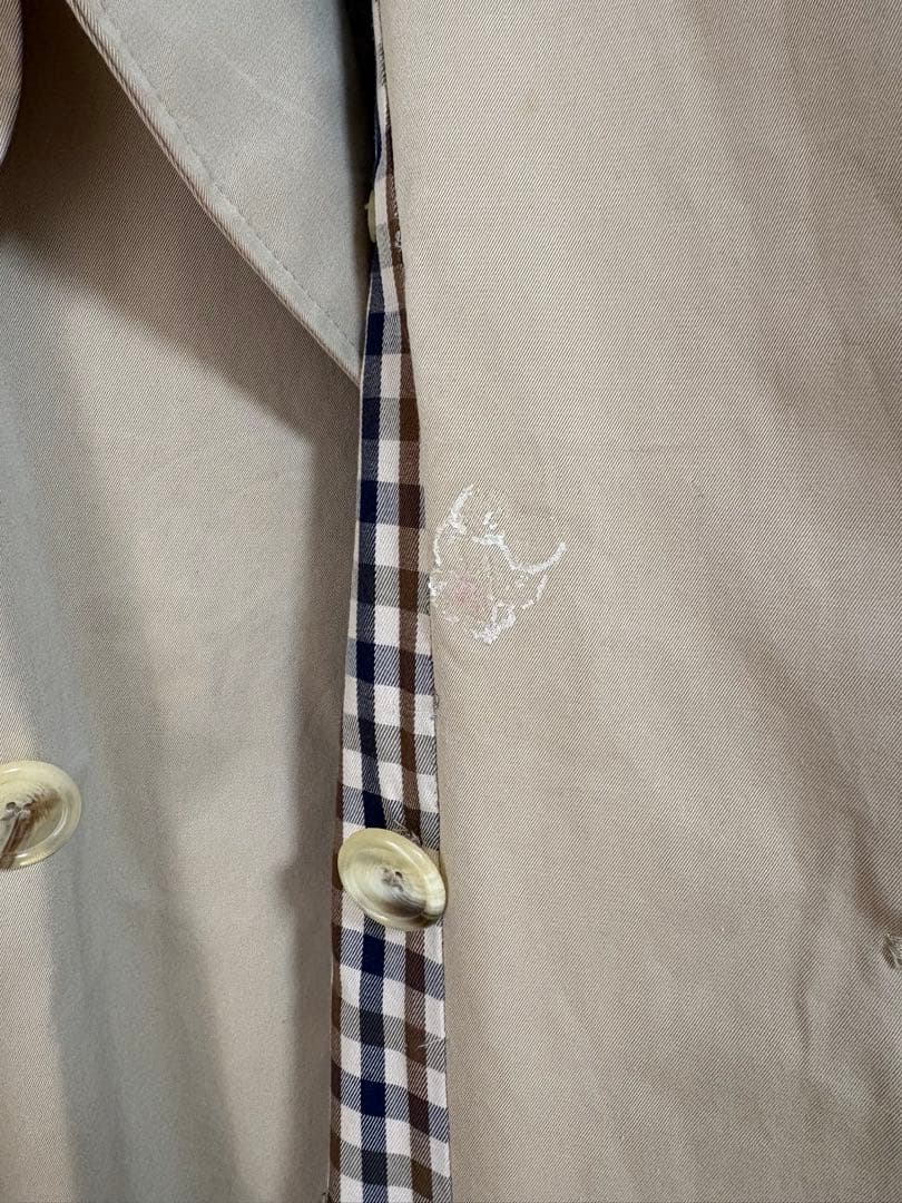 値下げしました‼️アクアスキュータム・トレンチコート(ビンテージ)