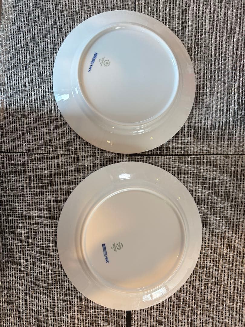 ブルー　レース　プレート　27cm 2枚