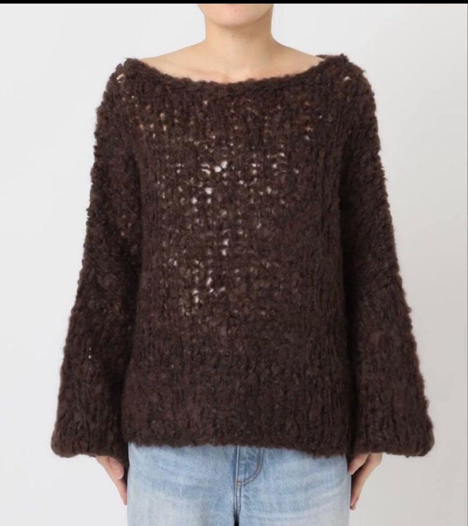 HAND KNIT ジャンボタム プルオーバー　plage