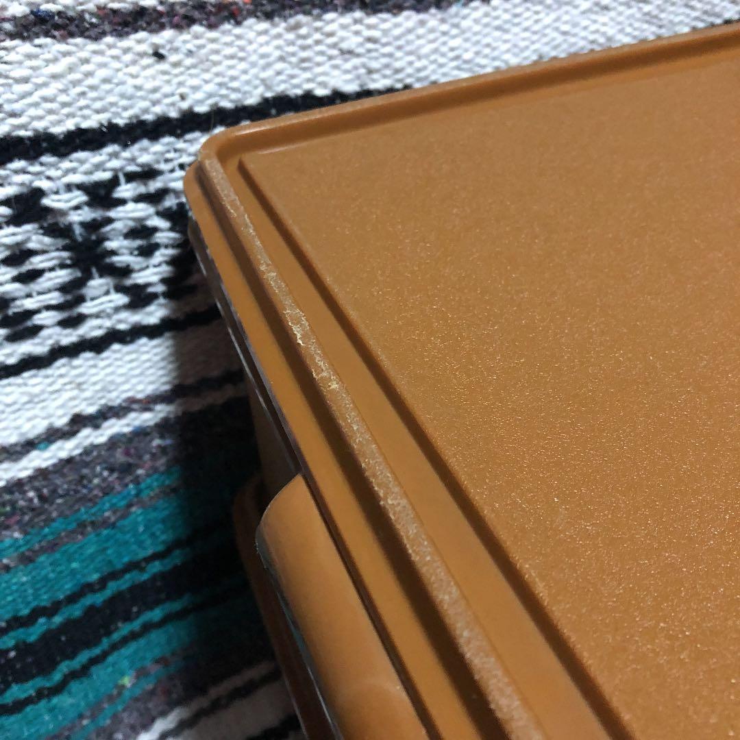 タッパーウェア　ロングスーパーケース　ブラウン2個セット