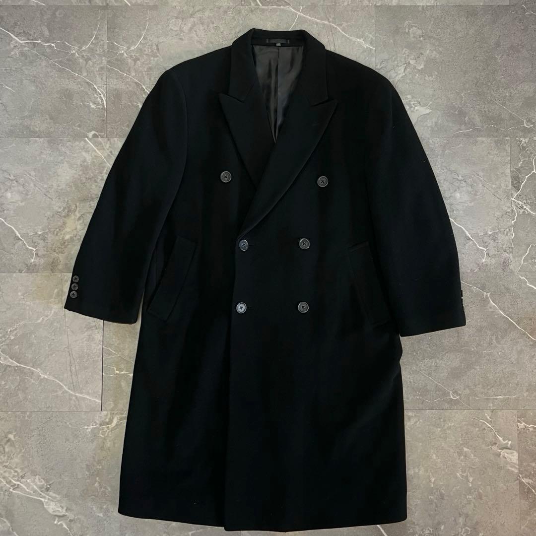 【カシミヤ】チェスターコート ダブルチェスター　ロングコート ダブルブレスト