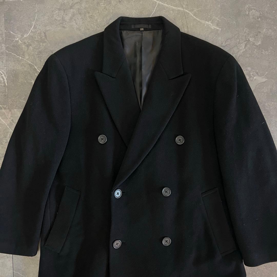 【カシミヤ】チェスターコート ダブルチェスター　ロングコート ダブルブレスト