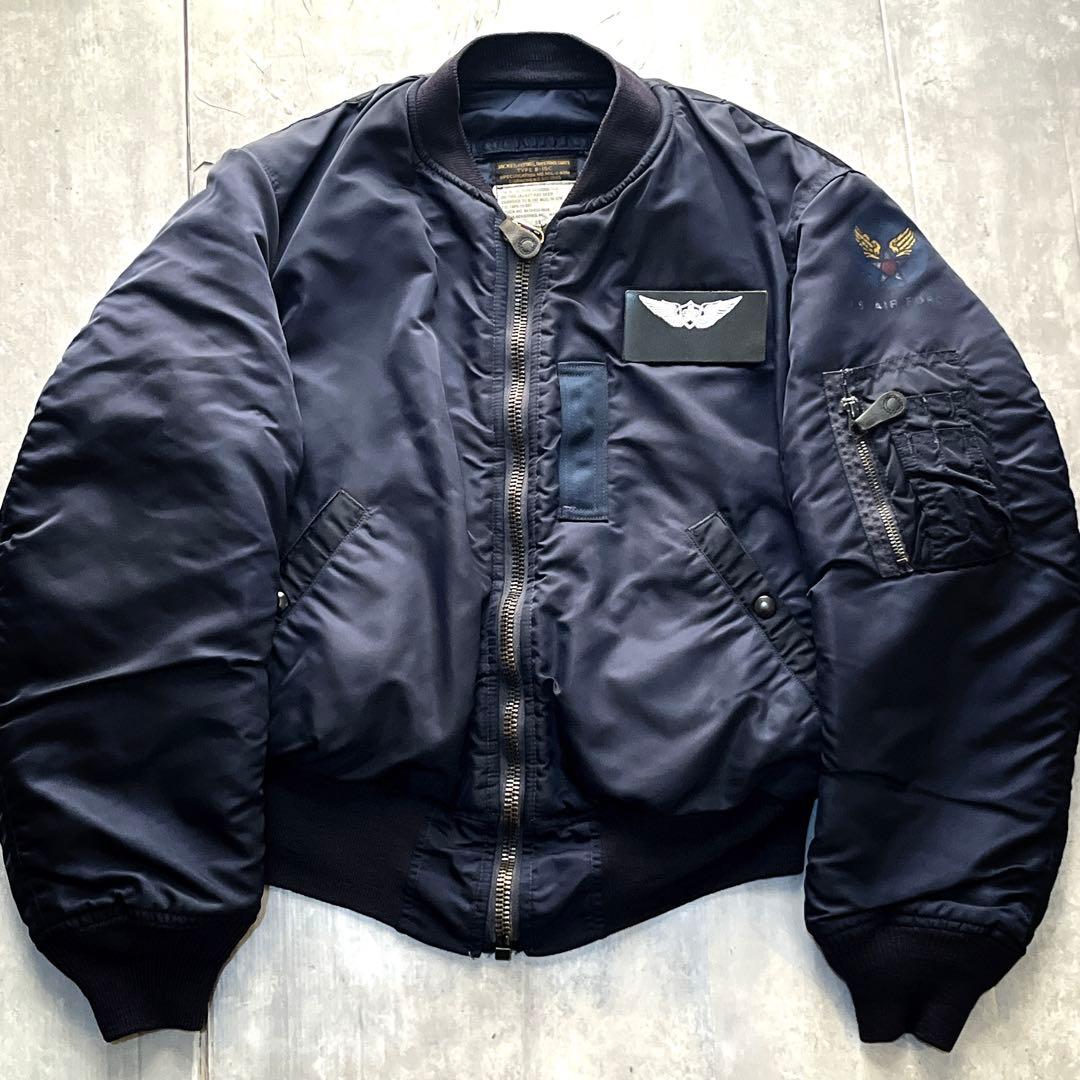 パッチ付き　USA製 アルファインダストリーズ B-15C フライトジャケット