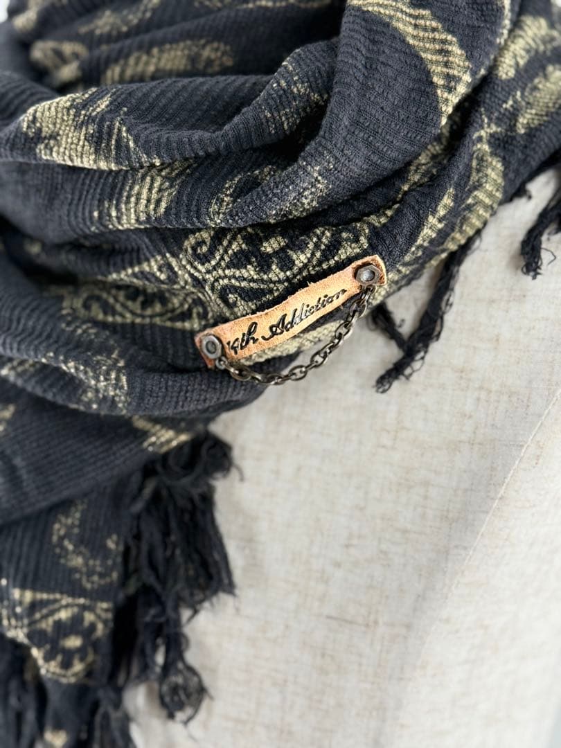 14th Addiction アフガン巻き アレンジマフラー 大判ストール