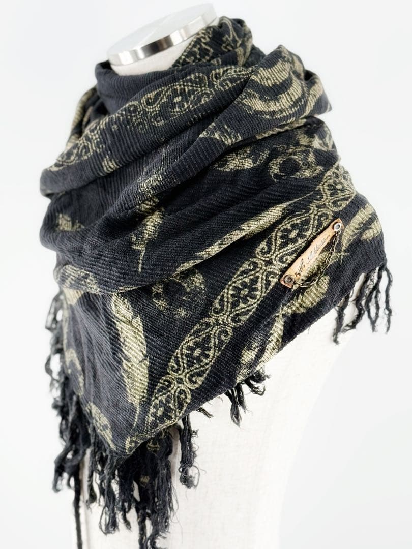 14th Addiction アフガン巻き アレンジマフラー 大判ストール