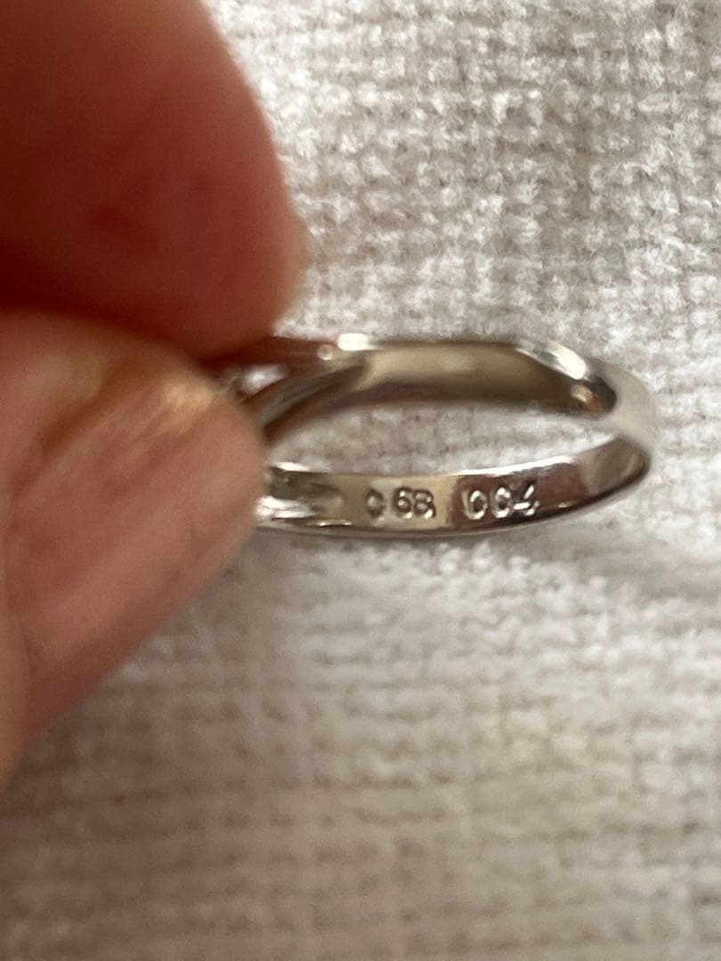 遊色きれい❣️Ptブラックオパールリング