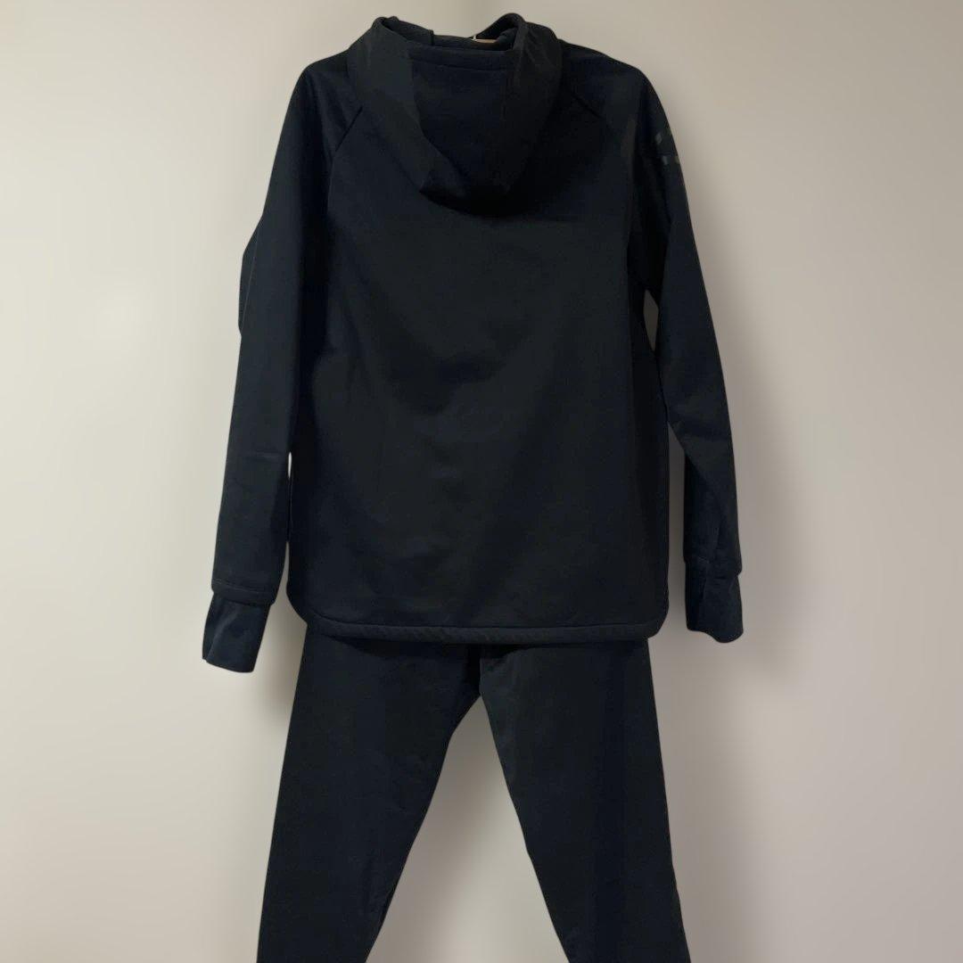 アンダーアーマー ウィンターニット　上下セット ブラック　ジャージ