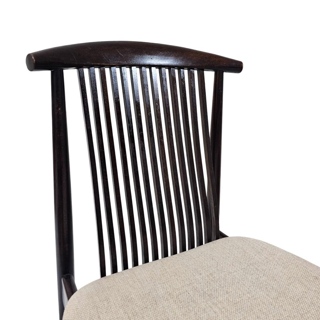 希少 旧ロゴ 飛騨産業 ダイニングチェア① スピンドルバック オールドキツツキ