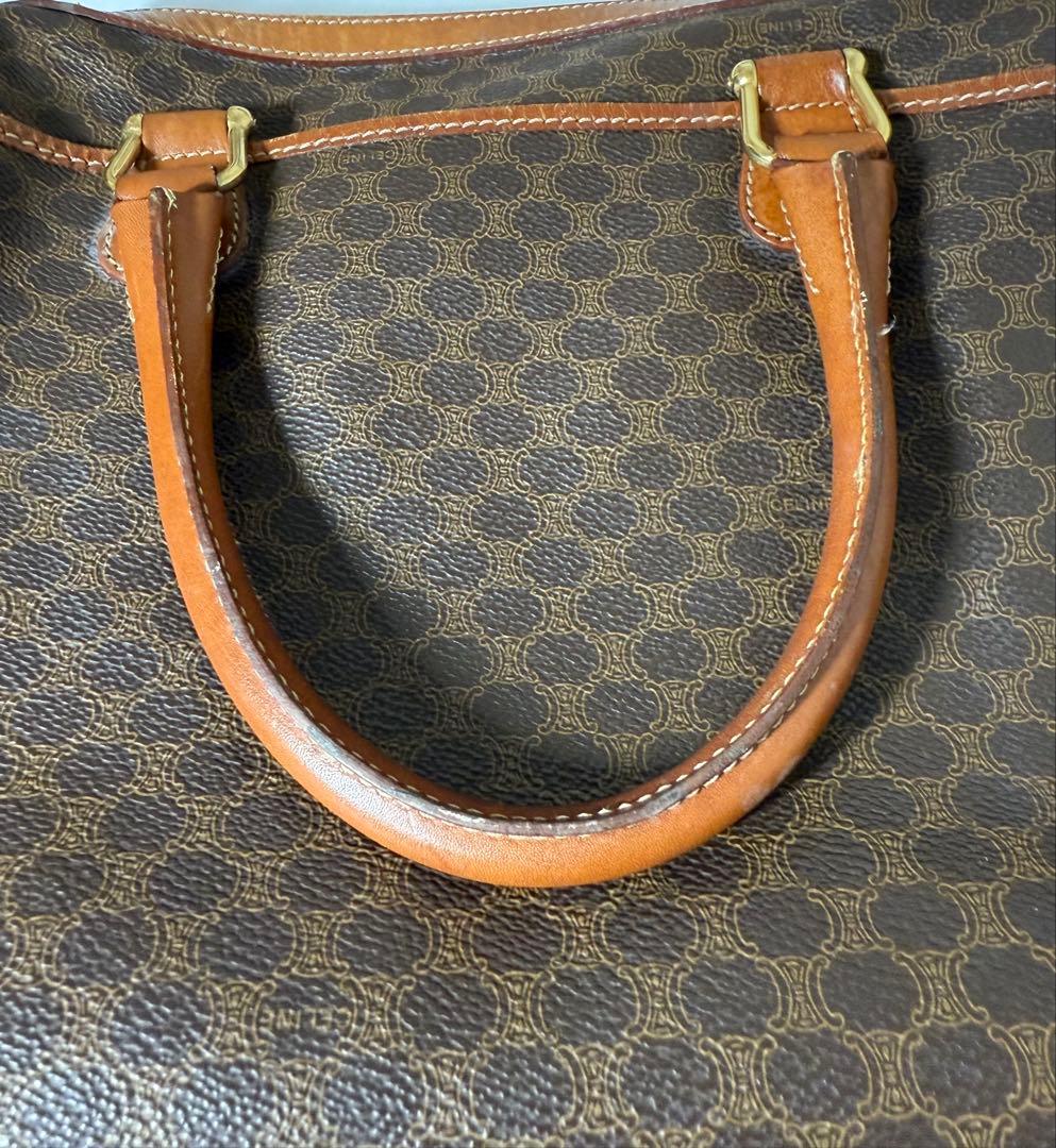 CELINE セリーヌ マカダム柄 ミニボストンバッグ ハンドバッグ