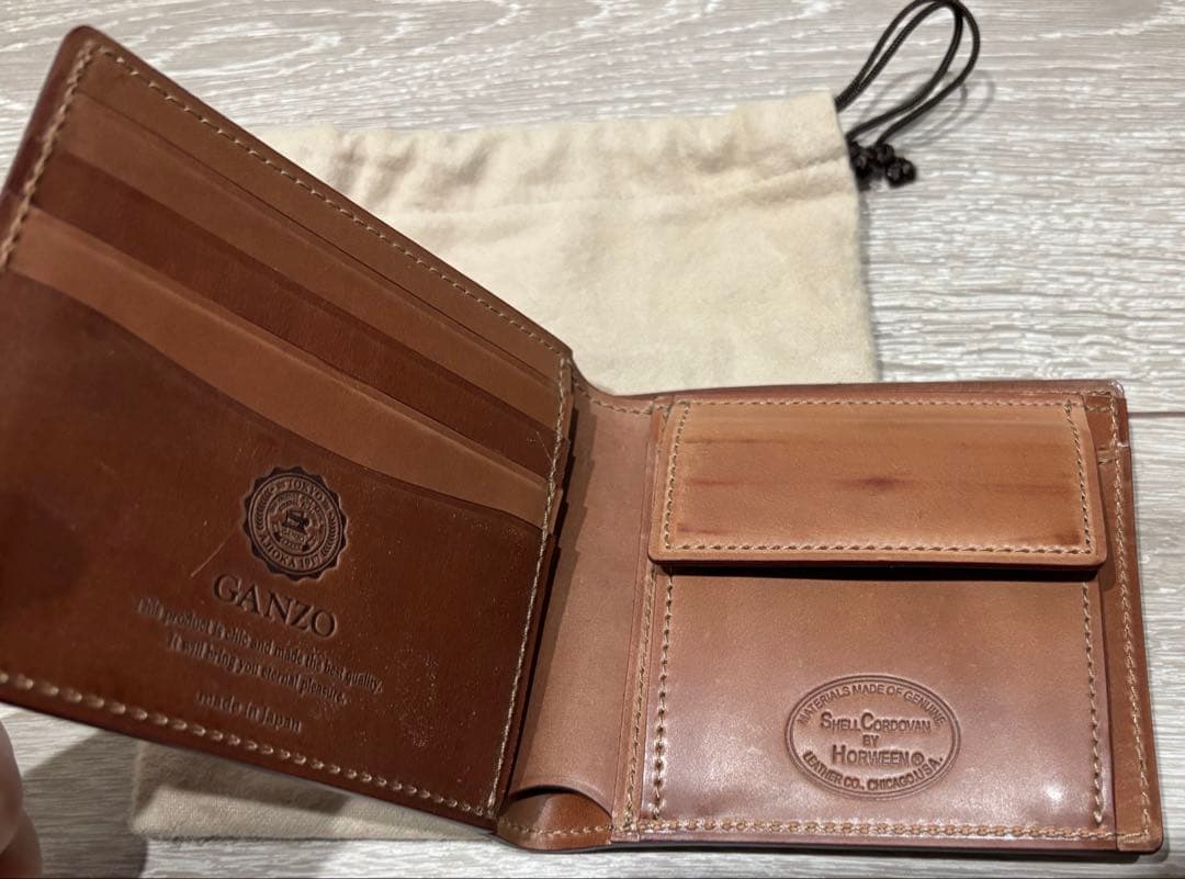 い*)様 SHELL CORDOVAN 2 小銭入れ付き二つ折り財布