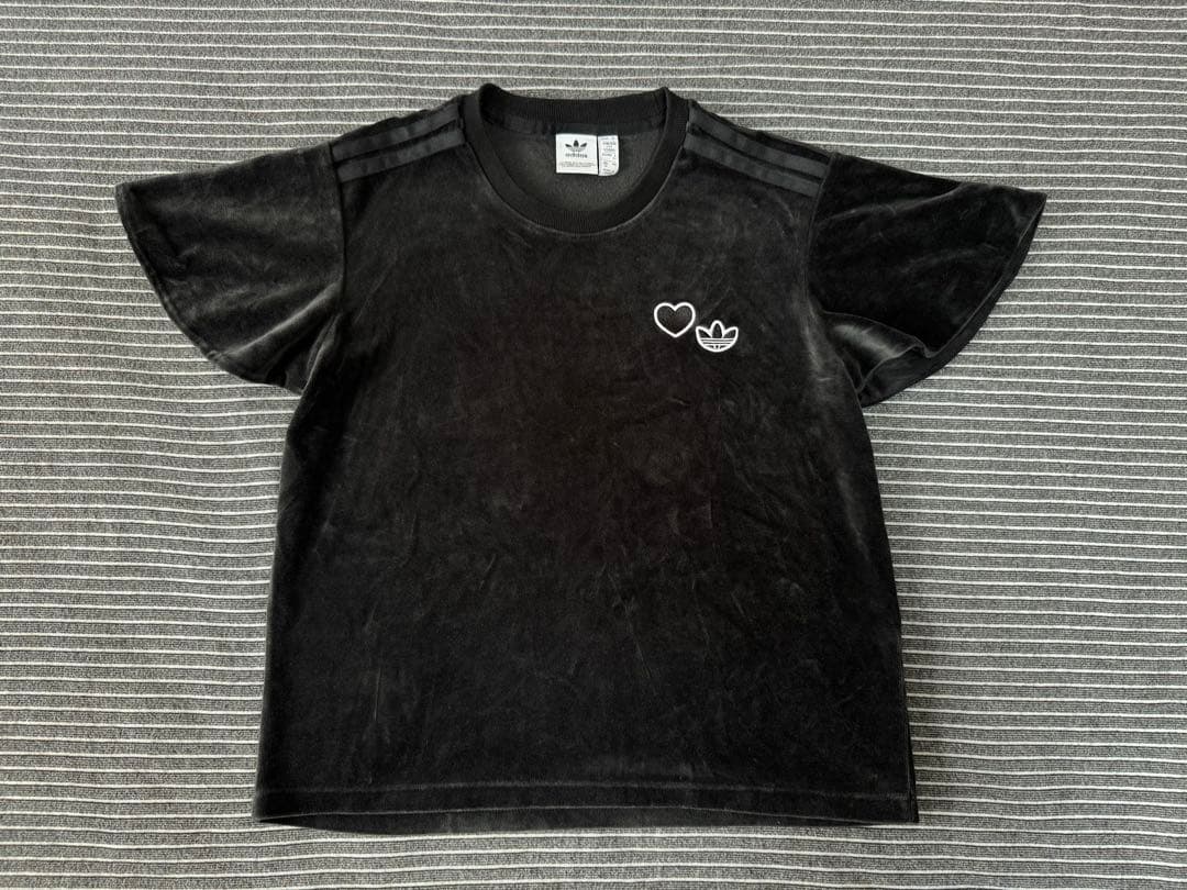 adidas originals ベロアジャージ・Tシャツ 3点セット ブラック