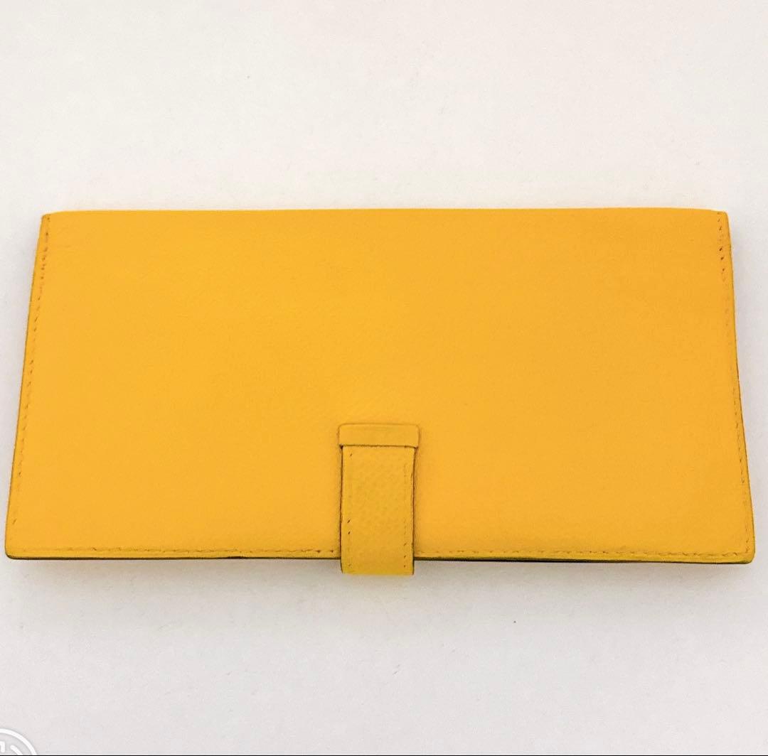 希少カラー✨HERMES エルメス ベアンクラシック 長財布 イエロー　正規品