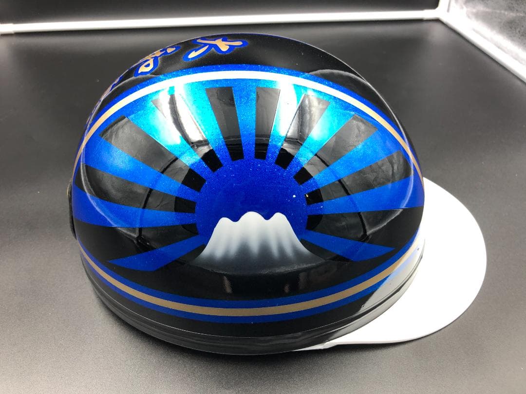 コルク半　カスタム　富士日章　三つボタン　黒青　ラメ　高級クリヤ送料無料