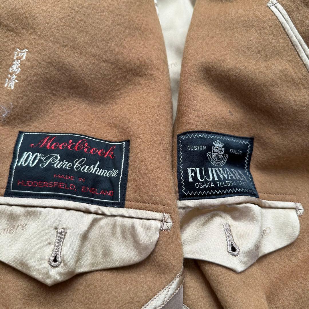 美品XLサイズ相当　カシミヤ100% シングルチェスターコート　マキシ丈