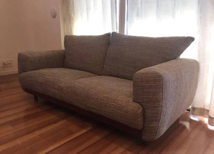 北欧ファブリック2.5Pソファー・ベージュ色・ソファ2人用・家具・らくらく家財便