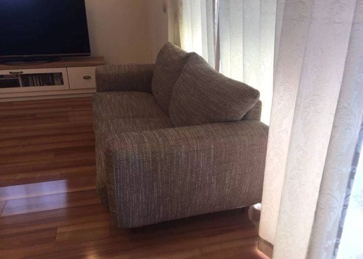 北欧ファブリック2.5Pソファー・ベージュ色・ソファ2人用・家具・らくらく家財便