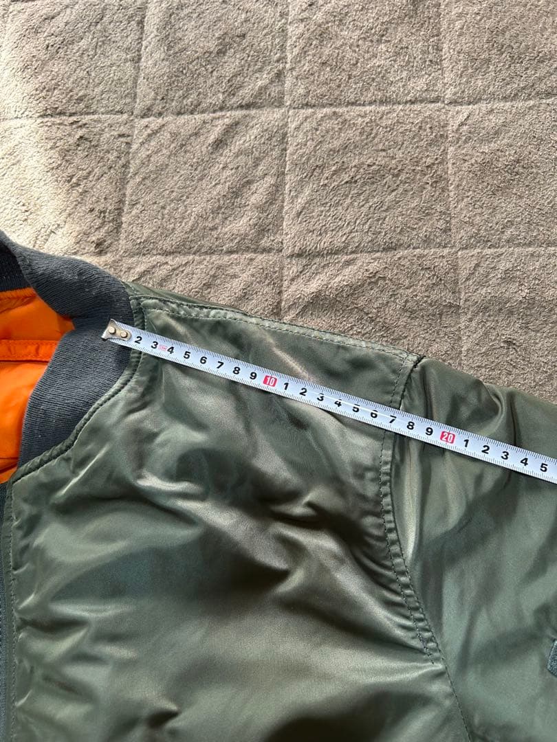 90s アメリカ製　MA-1フライトジャケット オリーブグリーン