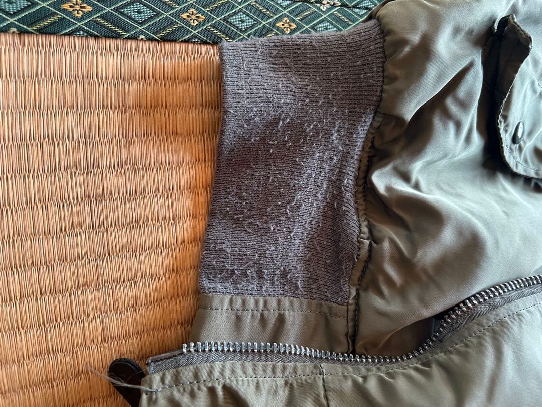 90s アメリカ製　MA-1フライトジャケット オリーブグリーン