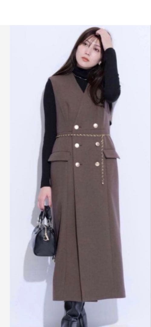 Mystrada トレンチジレワンピース M グレー