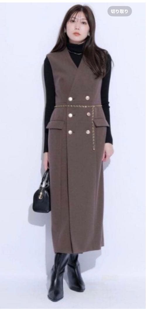 Mystrada トレンチジレワンピース M グレー