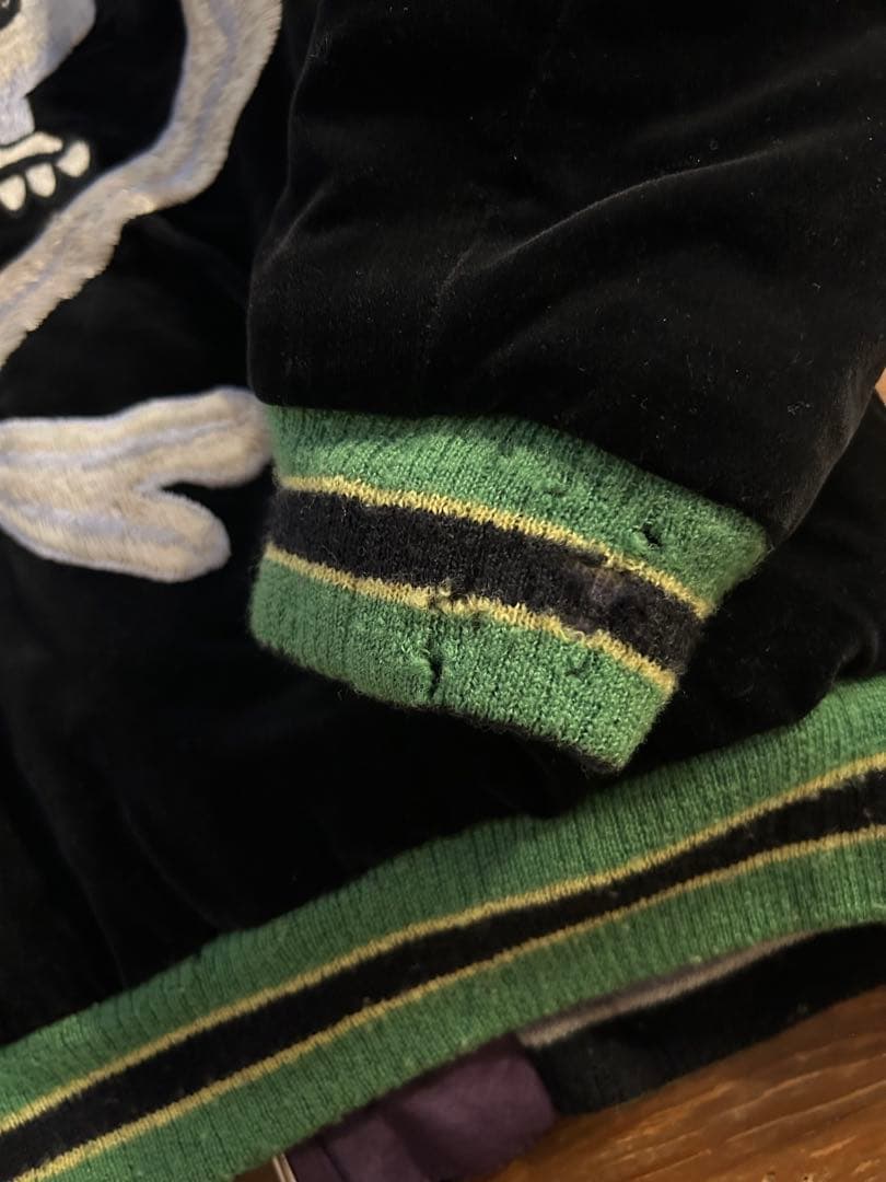 港商　スカジャン　テーラー東洋　KOSHO ドラゴン　龍　スカル　サイズS