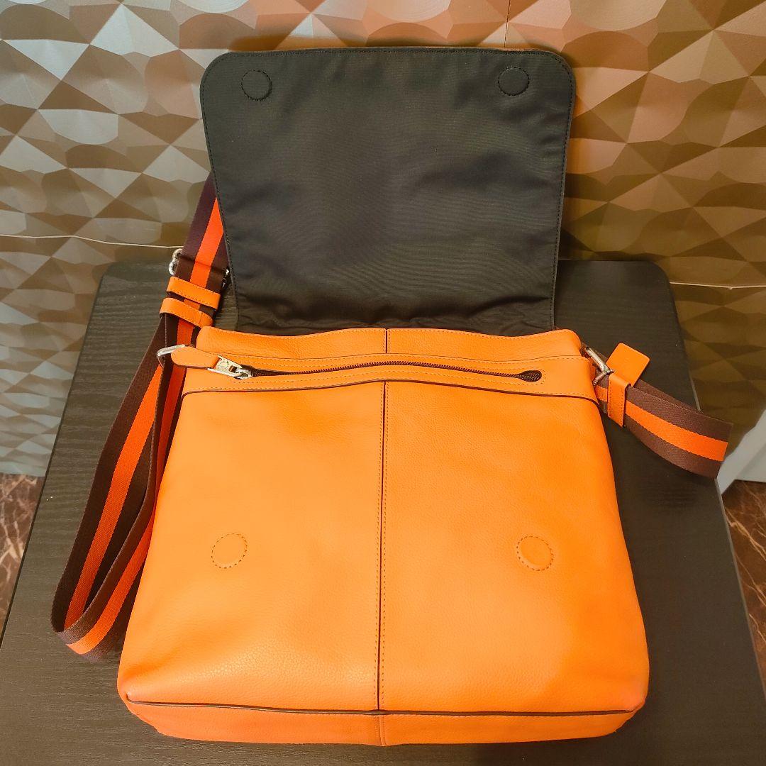 匿名配送 COACH 美品 レザー ショルダーバッグ メッセンジャーバッグ