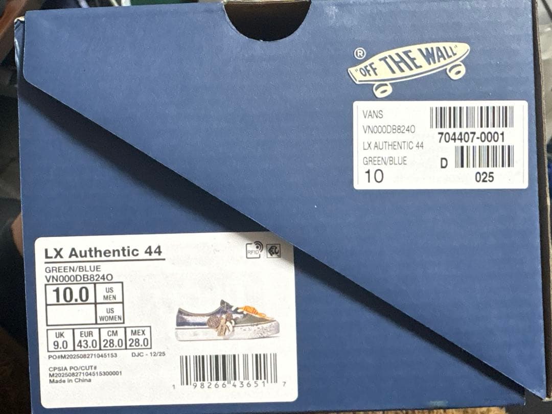 靴 Vans Premium Authentic 44 \"Green/Blue\"