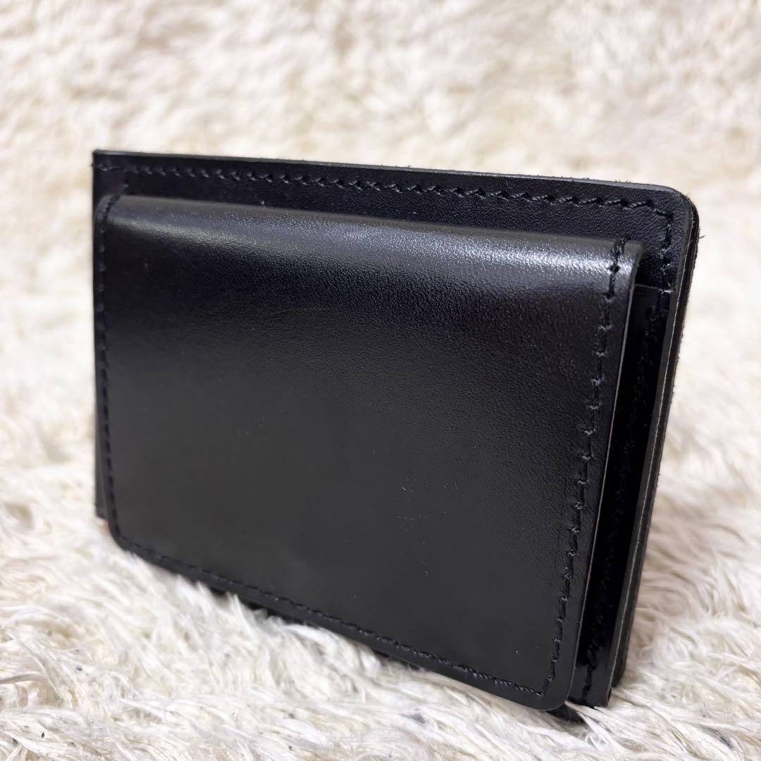 極美品✨Roter マネークリップ　ゴールド金具　レザー　ブラック　2つ折り財布
