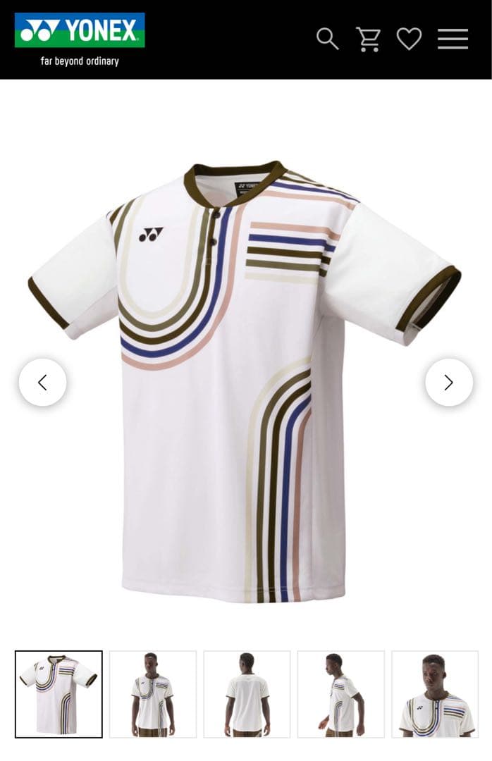 ヨネックス　ゲームシャツ&ニットハーフパンツ　サイズS