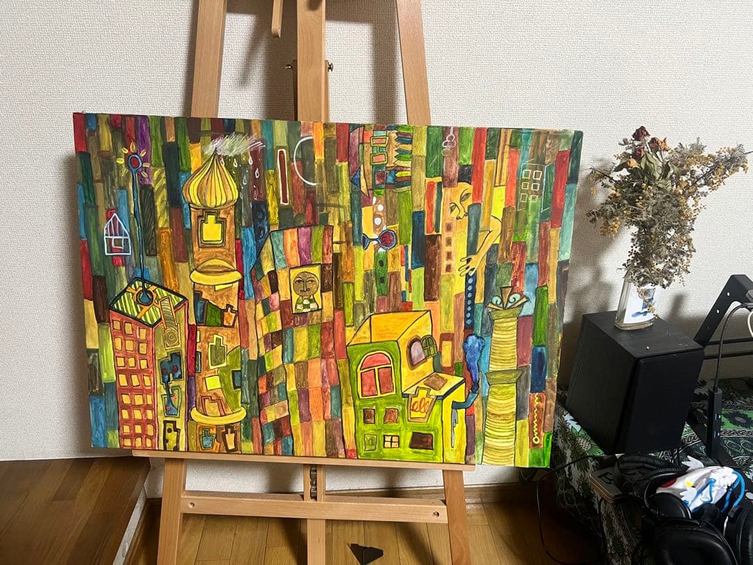 絵画　都市風景 　インテリア