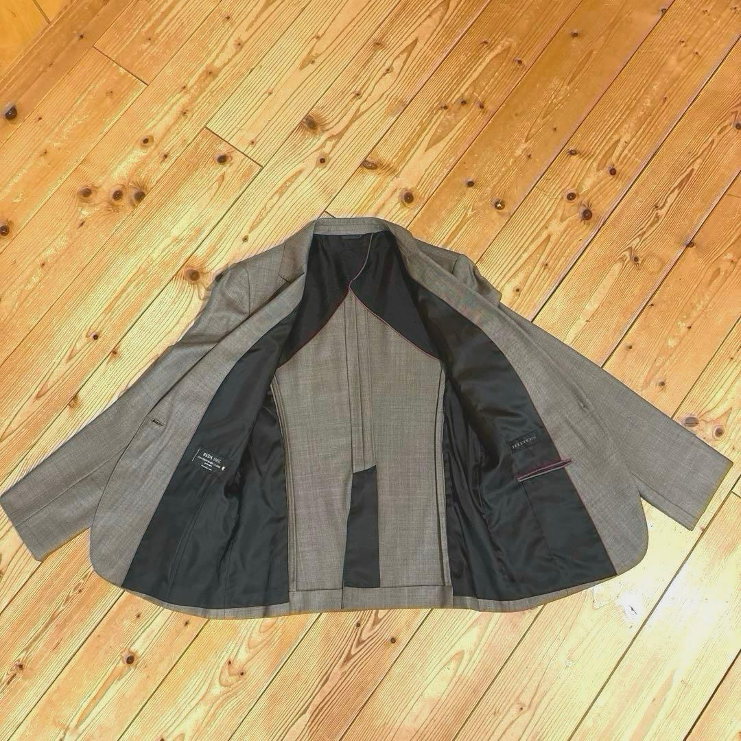 パンツスーツ　スーツ　ベージュ　イタリア高級生地「REDA」オールシーズン