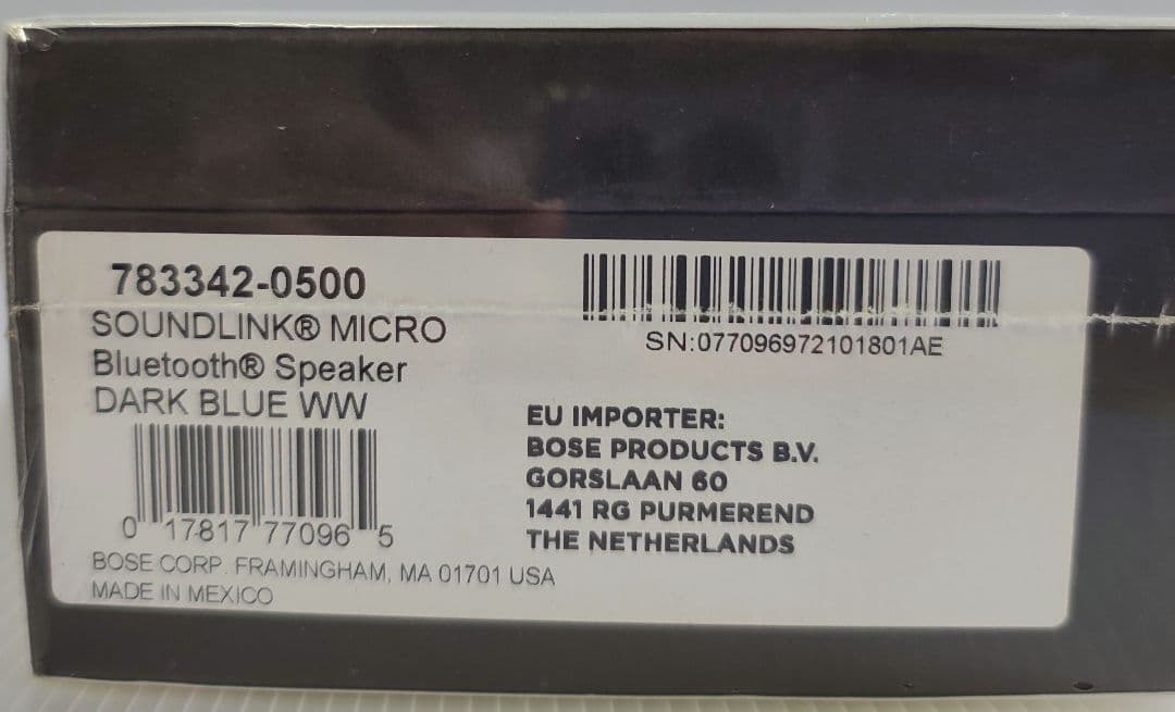 未開封　Bose SoundLink Micro Bluetooth スピーカー