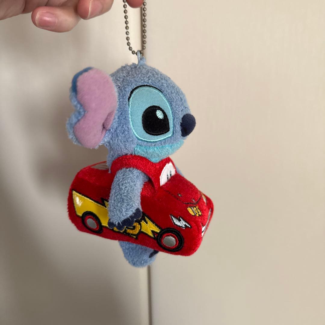 スティッチ　カーズ　ぬいぐるみチャーム