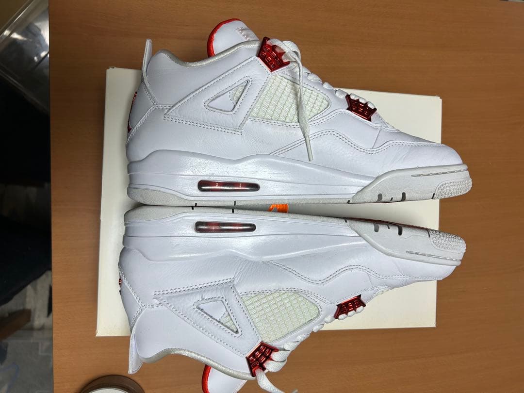 シューズ(男性用) Nike Air Jordan 4 Retro WhiteTeam Orange