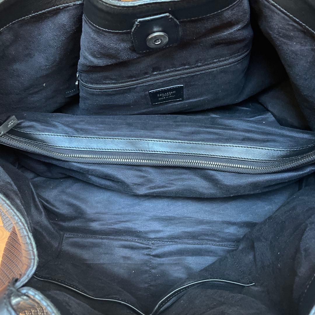 SERAPIAN ブラック トートバッグ