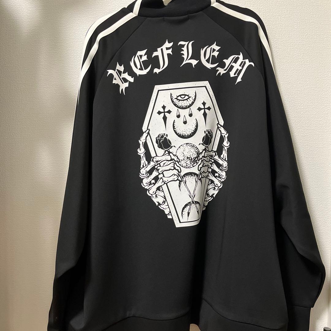 『REFLEM/レフレム』コフィンプリントトラックジャケット ジャージ サブカル