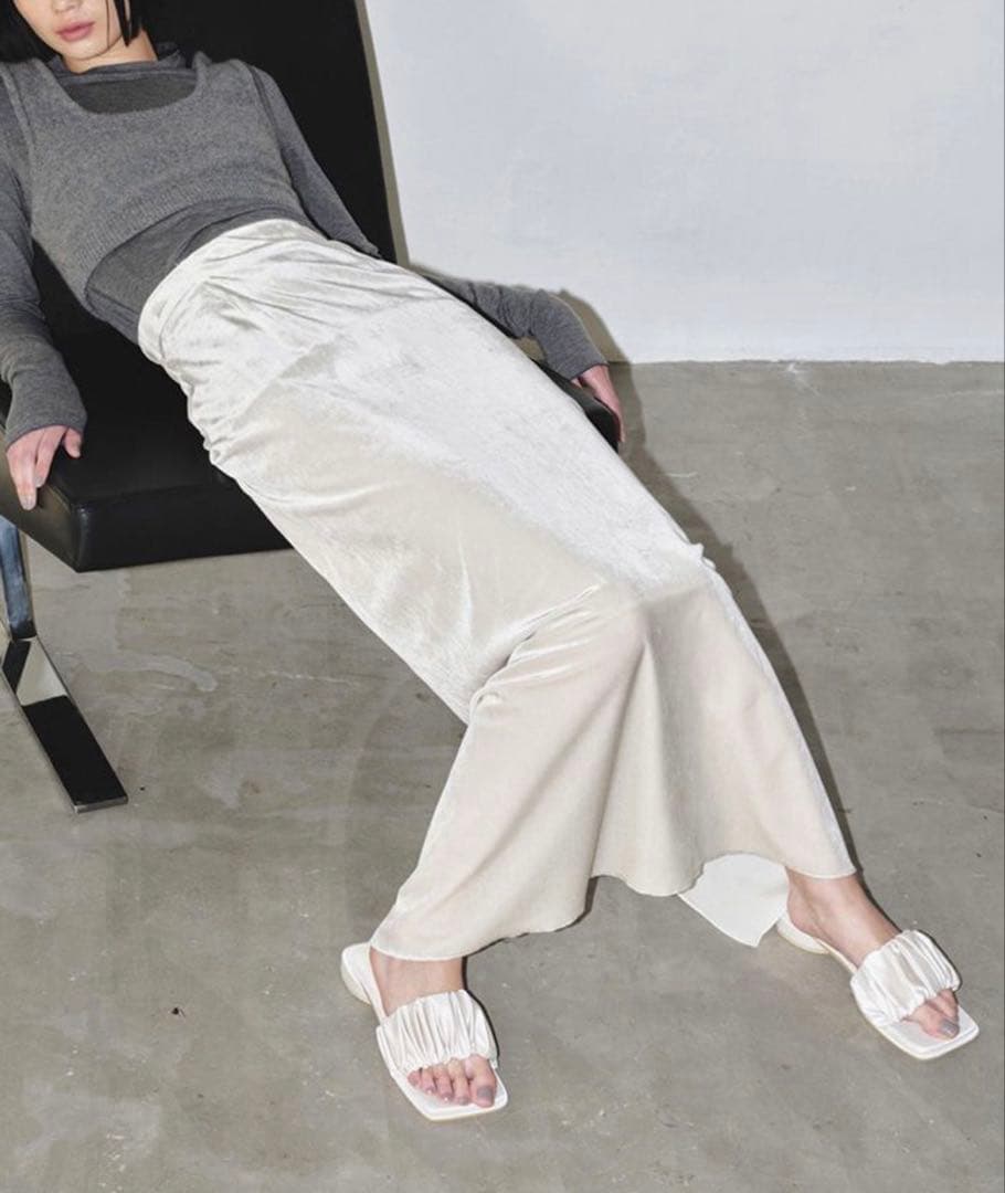 【TODAYFUL】Pencil Velour Skirtペンシルベロアスカート