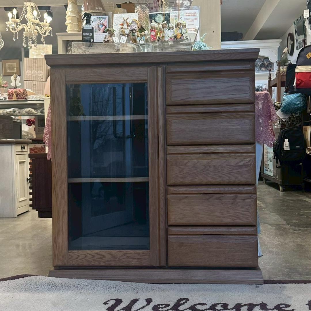 iΦ 【 高級 】大雪木工 旭川家具 サイドボード キャビネット リビングボード