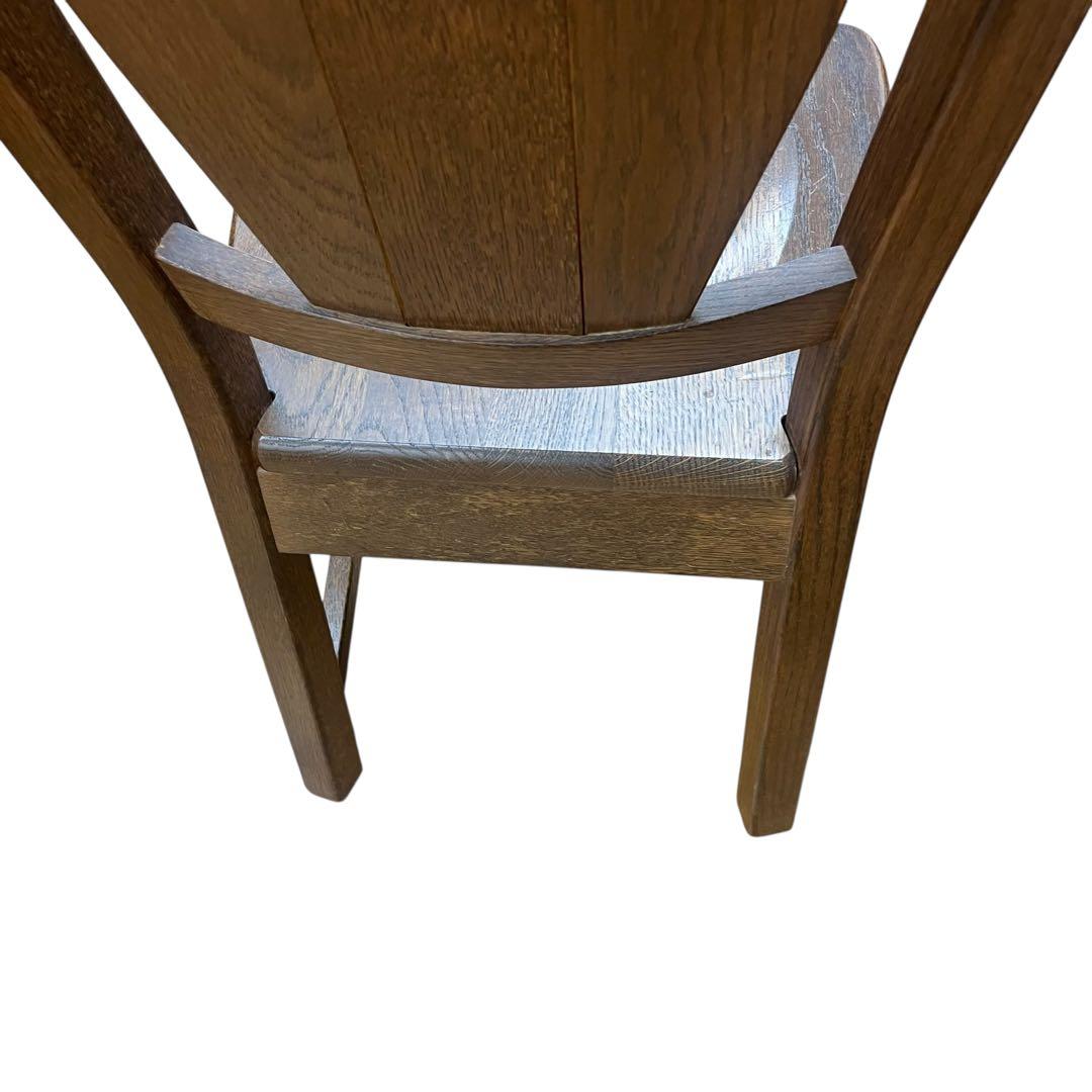 美品　起立木工　オランダ製　オーク無垢　2脚セッ