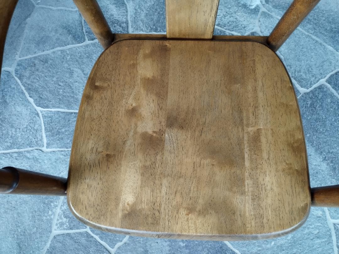 無垢　木製　ダイニングチェア　レトロカントリー　①