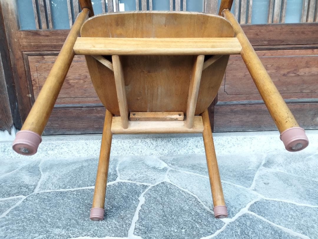 無垢　木製　ダイニングチェア　レトロカントリー　①