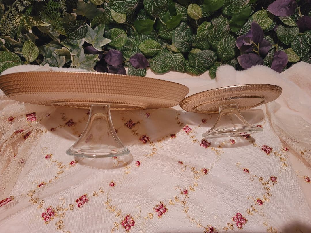 Arda アルダ シャイニングプレート コンポート ケーキスタンド 大1・小3