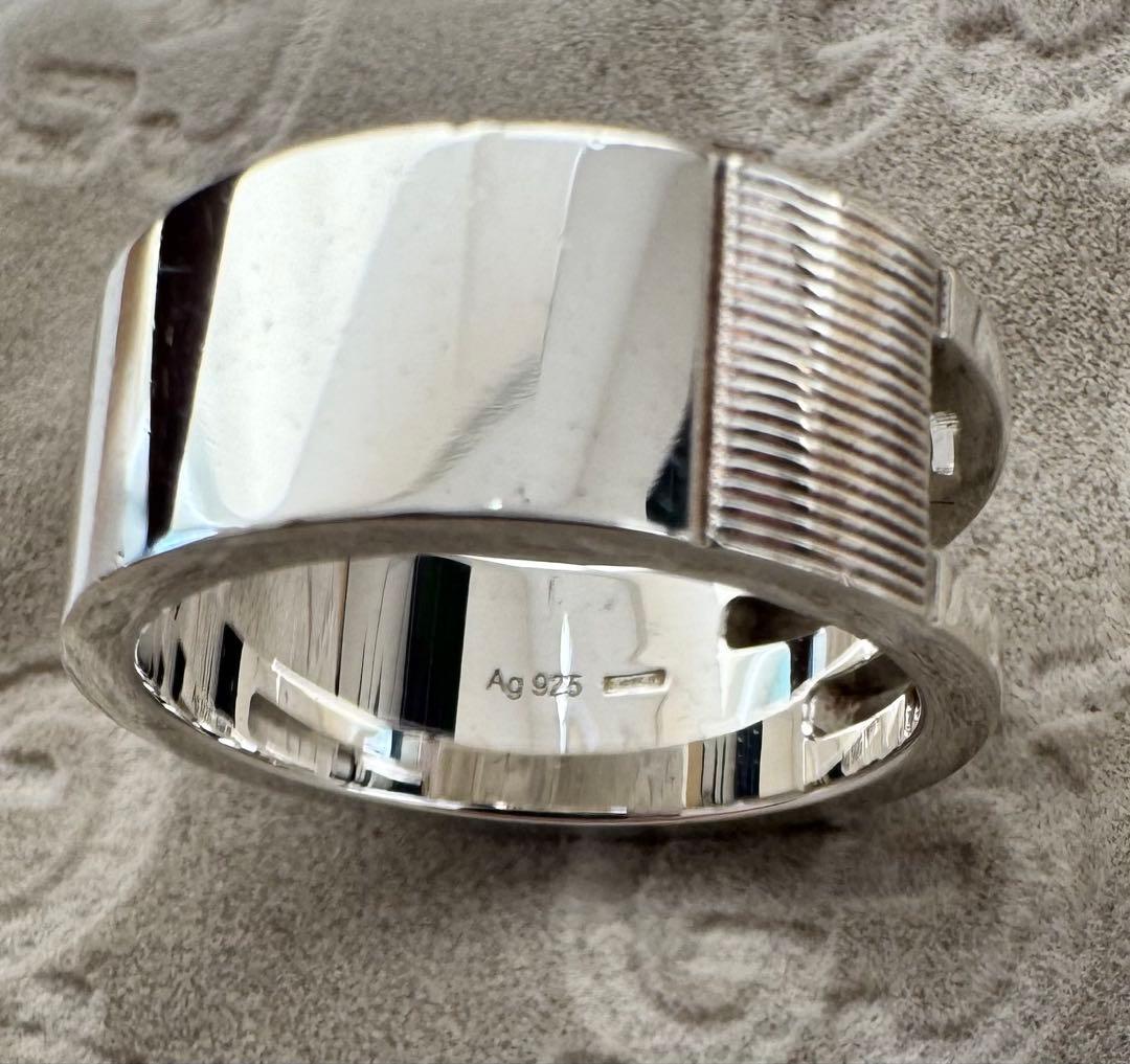 ビビ　GUCCI シルバーアクセサリー セット（ブレスレット＋リング）