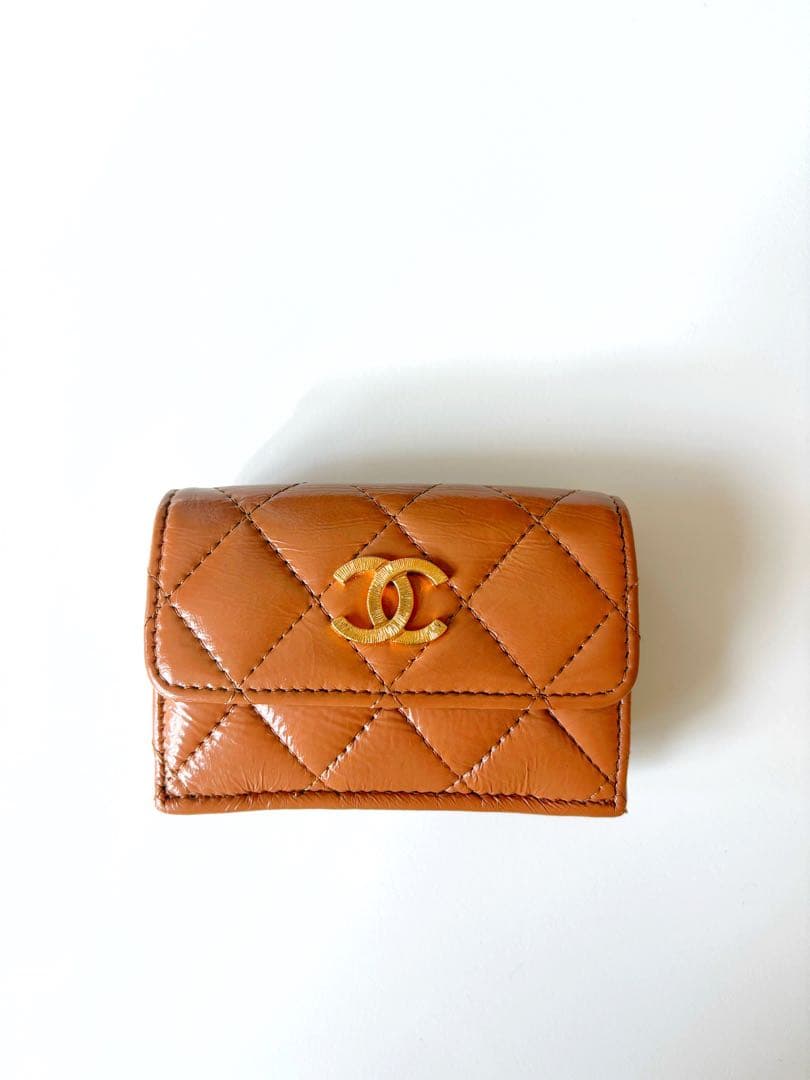 CHANEL♡ブラウン 三つ折り財布