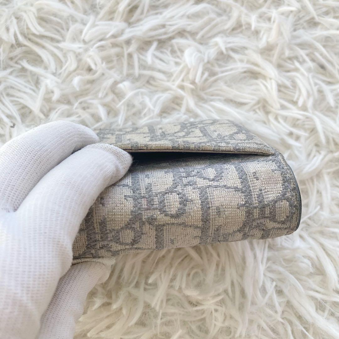 Dior 三つ折り財布 サドル ロータスウォレット オブリーク　ミニウォレット